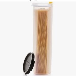 Tupperware Pasta Storage with Black Lid